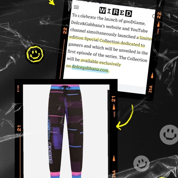 Dolce & Gabbana GooDGame Unisex Limited Edition Jogger Sweatpants SKNUPS  MKERS - Picture 12 of 15